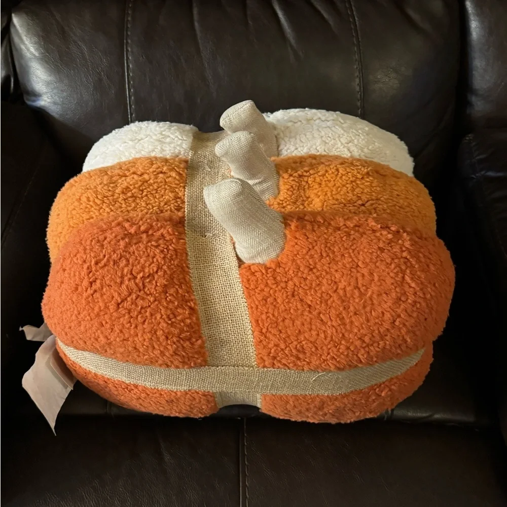 Rachel Ashwell Cozy Pumpkin-Shaped Pillow